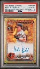 2024 Topps Chrome Radiating Rookies Autographs Heston Kjerstad #RRA-HEK card