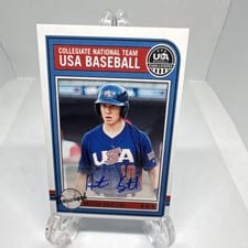2025 Panini Stars & Stripes USA Baseball Throwback Signatures Heston Kjerstad #AS-HK card
