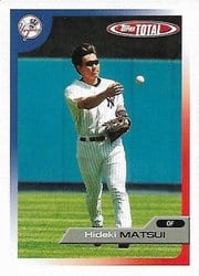 2005 Topps Total Base Set Hideki Matsui #3 card