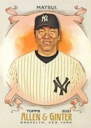 2021 Topps Allen & Ginter Base Set Hideki Matsui #315 card