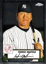 2021 Topps Chrome Platinum Anniversary Base Set Hideki Matsui #688 card