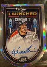 2025 Topps Cosmic Chrome Launched Into Orbit Autographs Hideki Matsui #LIOA-HM card