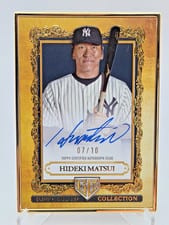 2025 Topps Gilded Collection Topps Gallery of Gold Autographs Hideki Matsui #GOG-HM card