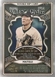 2024 Topps Allen & Ginter Double Rip Cards Hideki Matsui / Ichiro (New York Yankees) #DRIP-MI card