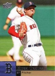2009 Upper Deck Base Set Hideki Okajima #54 card
