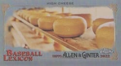 2022 Topps Allen & Ginter Chrome Mini Baseball Lexicon High Cheese #BL-20 card