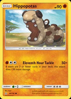 Ultra Prism Hippopotas #68 card