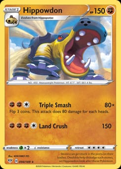 Darkness Ablaze Hippowdon #94 card