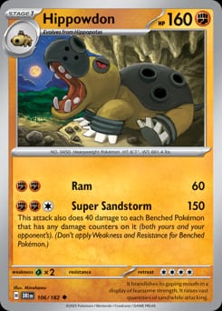 2025 Destined Rivals Hippowdon #106