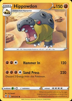 2021 Evolving Skies Hippowdon #85