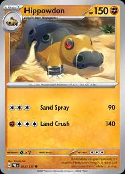 Prismatic Evolutions Hippowdon #53 card