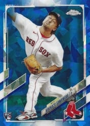 2021 Topps Chrome Update Sapphire Edition Base Set Hirokazu Sawamura #US117 card