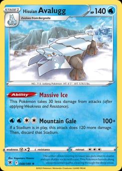 Astral Radiance Hisuian Avalugg #48 card