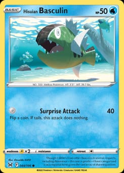 Lost Origin Hisuian Basculin #44 card