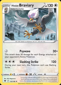 Astral Radiance Hisuian Braviary #132 card