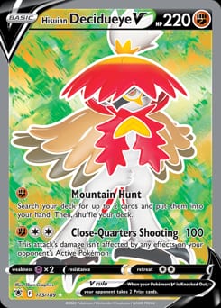 Astral Radiance Hisuian Decidueye V #173 card