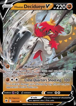 Astral Radiance Hisuian Decidueye V #83 card