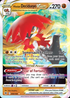 Astral Radiance Hisuian Decidueye VSTAR #84 card