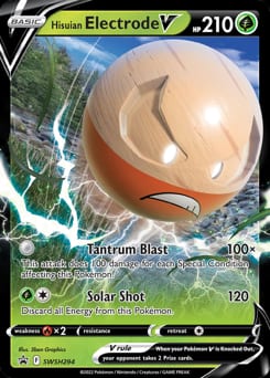 SWSH Black Star Promos Hisuian Electrode V #SWSH294 card