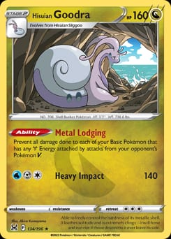 Lost Origin Hisuian Goodra #134 card