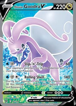 2022 Lost Origin Hisuian Goodra V #187 card