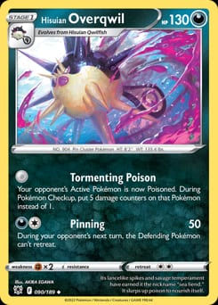 Astral Radiance Hisuian Overqwil #90 card