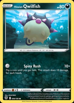 Astral Radiance Hisuian Qwilfish #89 card