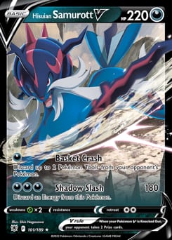 Astral Radiance Hisuian Samurott V #101 card