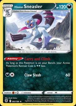 Astral Radiance Hisuian Sneasler #93 card
