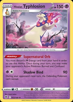 Astral Radiance Hisuian Typhlosion #52 card
