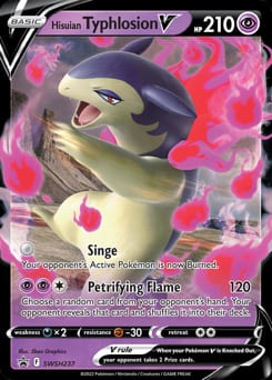 SWSH Black Star Promos Hisuian Typhlosion V #SWSH237 card