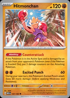 2023 151 Hitmonchan #107 card