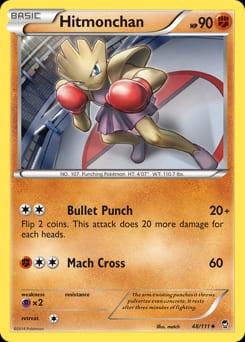2014 Furious Fists Hitmonchan #48 card