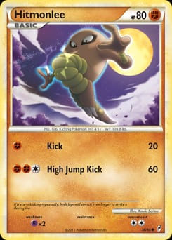2011 Call of Legends Hitmonlee #58 card