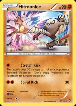 2014 Furious Fists Hitmonlee #47 card