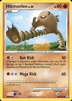 2008 Legends Awakened Hitmonlee #100 card