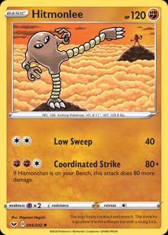 2020 Sword & Shield Hitmonlee #94 card