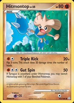 2008 Legends Awakened Hitmontop #101 card