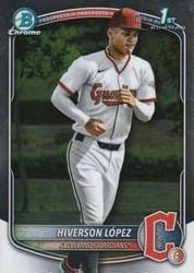 2025 Bowman Chrome Prospects Hiverson López #BCP-196 card