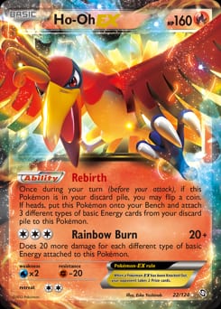 2012 Dragons Exalted Ho-Oh-EX #22 card