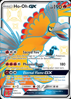 Hidden Fates Shiny Vault Ho-Oh-GX #SV50 card