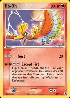Unseen Forces Ho-Oh #27 card