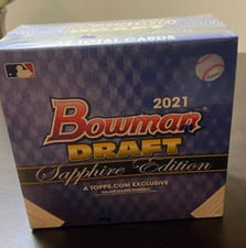 2021 Bowman Draft Sapphire Hobby Box card