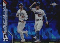 2020 Topps Chrome Sapphire Edition Base Set Hollywood Heroes #298 card