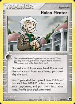2006 Dragon Frontiers Holon Mentor #75 card