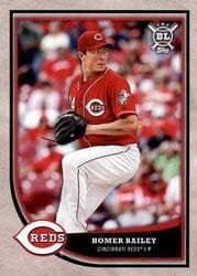 2018 Topps Big League Base Set Homer Bailey #298 card