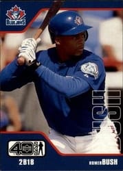 2002 Upper Deck 40-Man Base Set Homer Bush #83 card