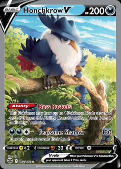 Brilliant Stars Honchkrow V #162 card