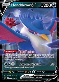 Brilliant Stars Honchkrow V #88 card