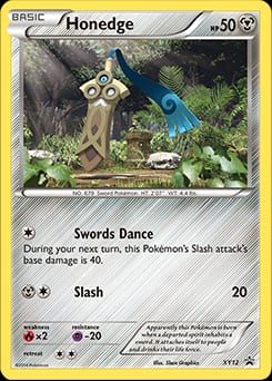 XY Black Star Promos Honedge #XY12 card